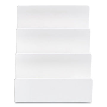 TRU RED™ Plastic Incline Mail Sorter, 3 Sections, Letter Size Files, 6.3 X 6.3 X 5.5, White freeshipping - TVN Wholesale